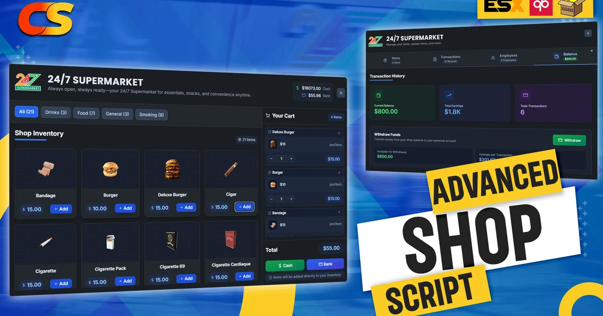 ADVANCED SHOP SCRIPT