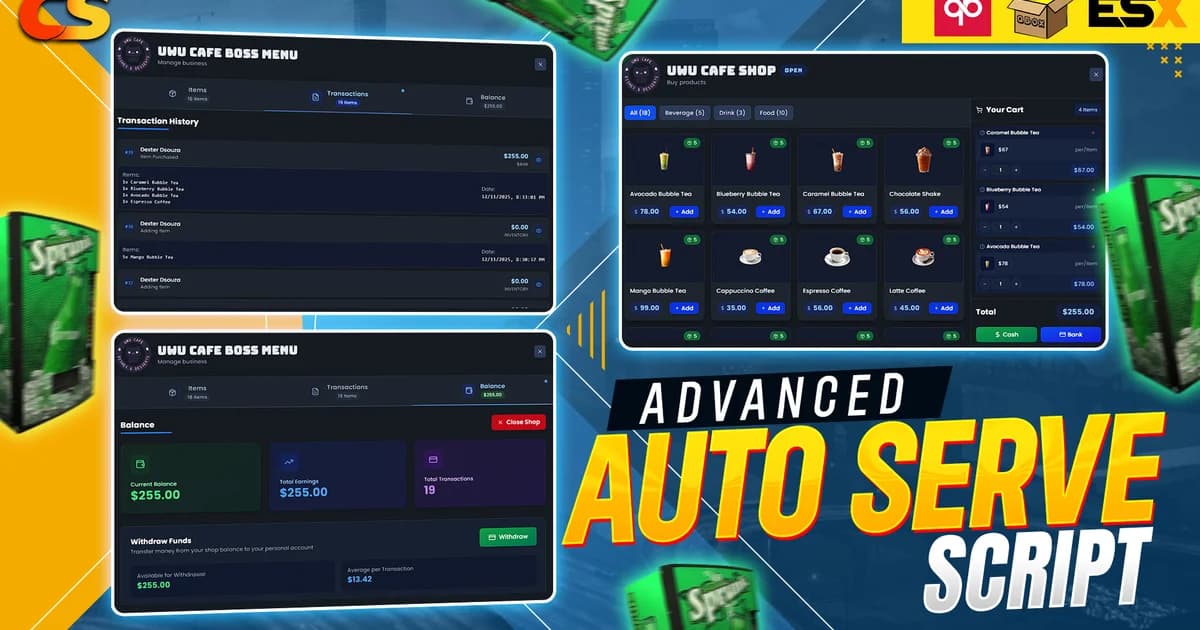 ADVANCED AUTO SERVE SCRIPT