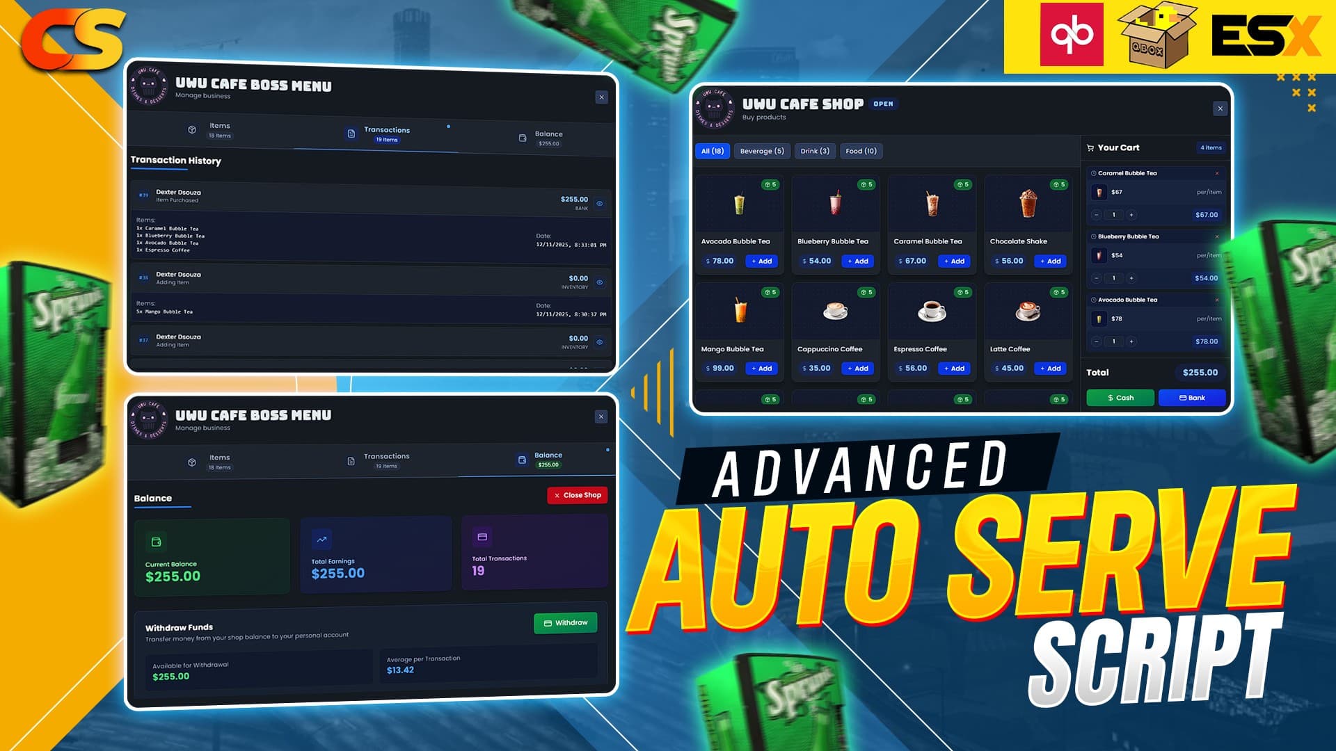 ADVANCED AUTO SERVE SCRIPT